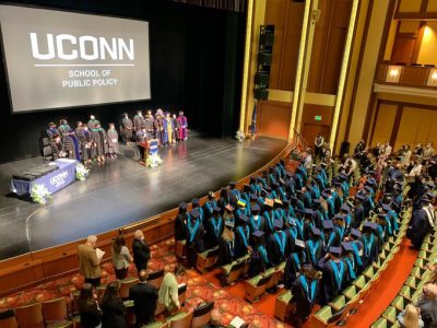 Students, faculty, staff and families at the Bushnell in Hartford