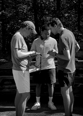 Senator Murphy, Jameson Foulke and xxx during the walk across CT