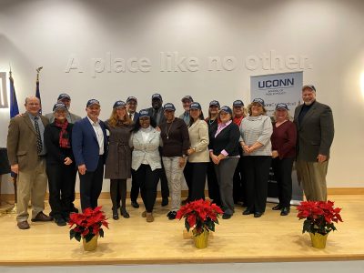 A photo of Encore!Connecticut Fall 2022 graduates with members of the Encore!Connecticut Team