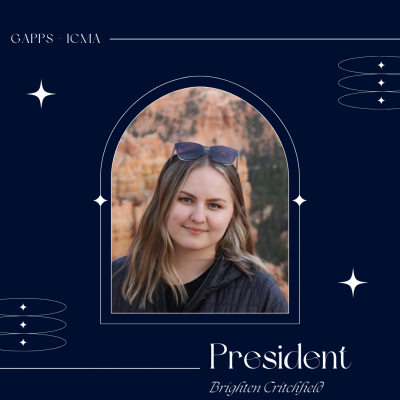 A photo of GAPPS-ICMA President Brighten Critchfield